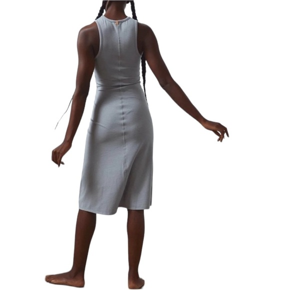 Lunya Restore Fitted Lounge Dress NWOT Size M Gray - Picture 3 of 11